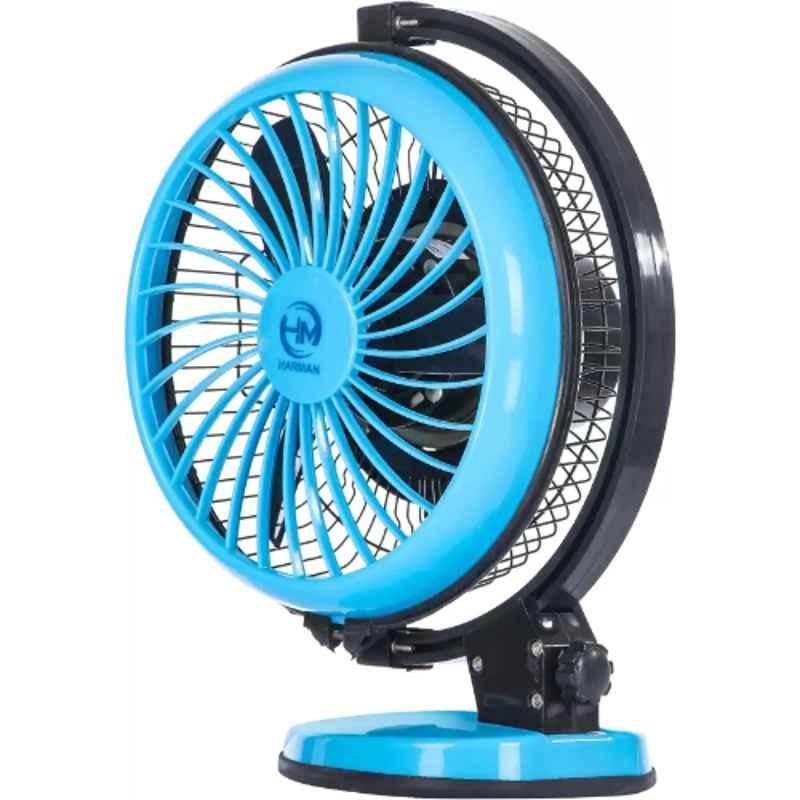 HM Stormy 45W 2800rpm Blue Table Fan, Sweep: 225 mm