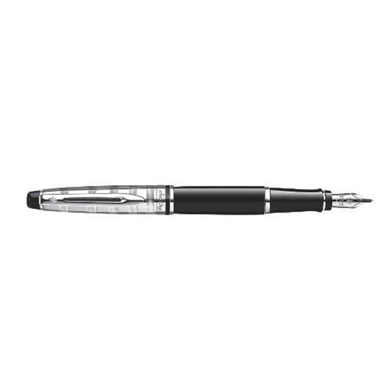 Waterman Blue Ink Eluxe Black CT Fountain Pen