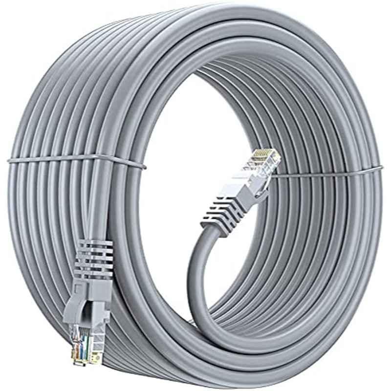 Fedus 100m Grey High Speed RJ45 CAT5 Ethernet Patch Cable with Gold Plated Connector