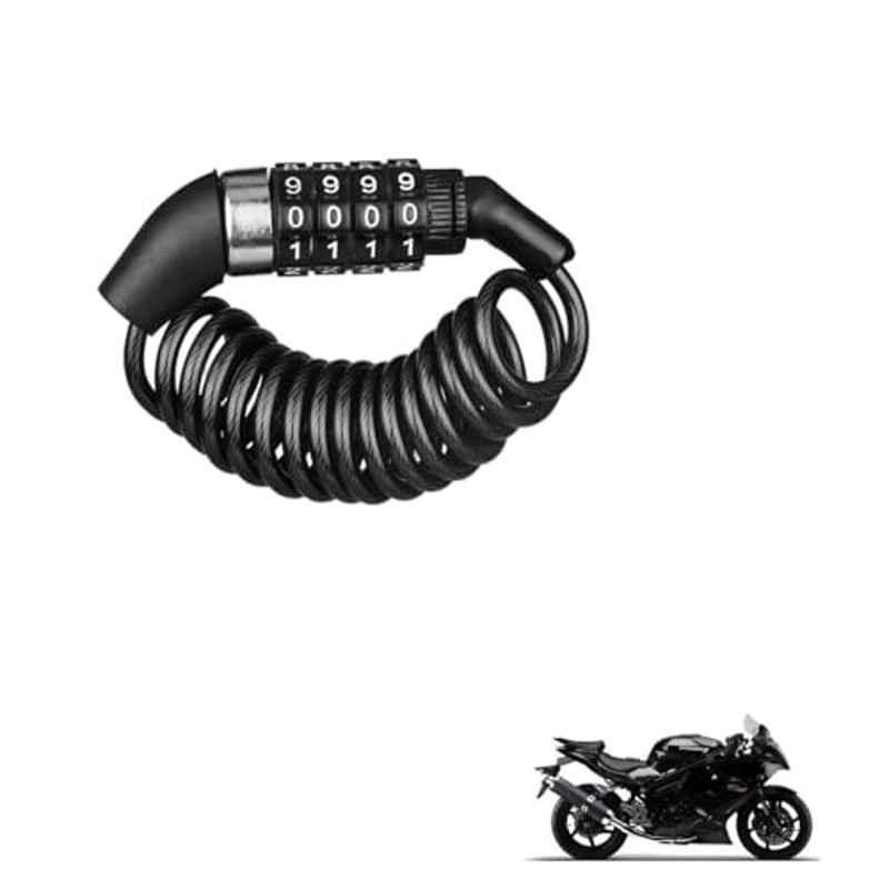 Kozdiko Plastic Black Resettable Password Multi-Use Cable Lock for Hyosung GT 659 R6