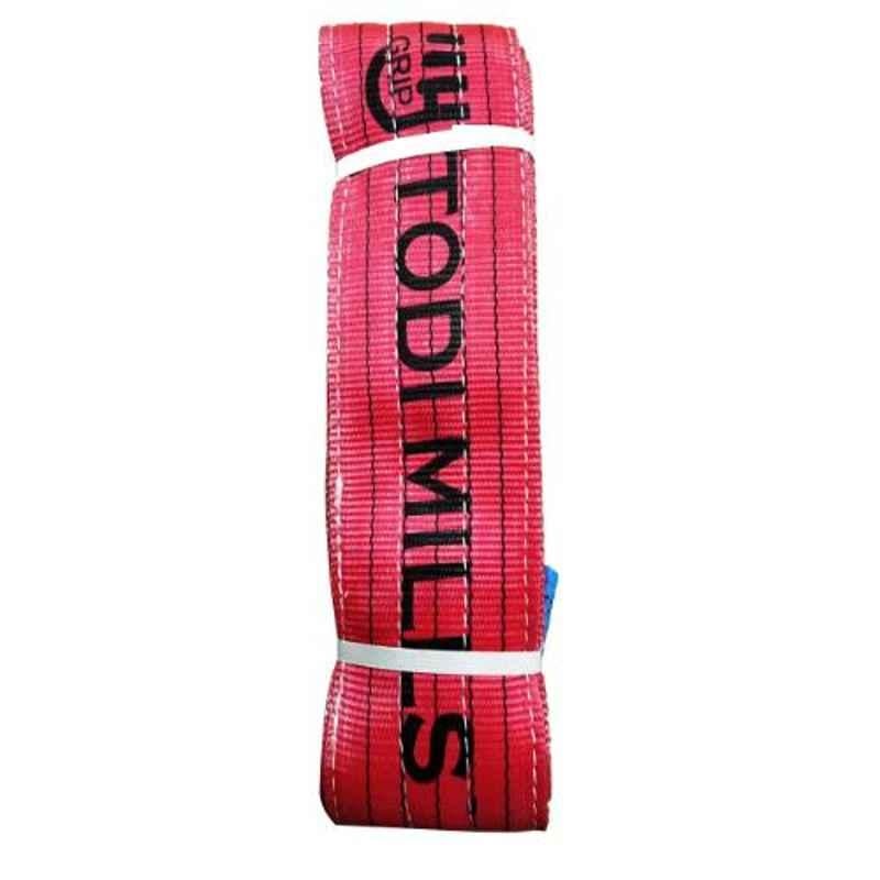 Grip 125mm 5 Ton 5m Red Polyester Sling