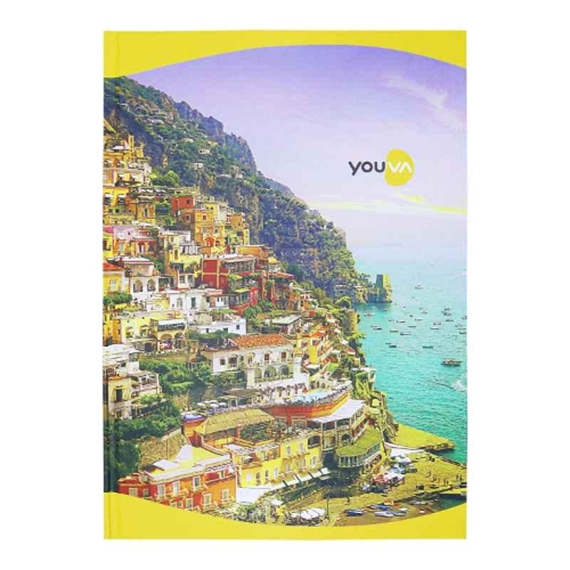 Navneet Youva 384 Pages Assorted Colour Single Line Case Bound Long Notebook, 23079