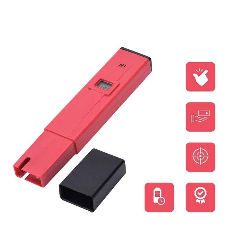 Thermocare 0-14 Red Digital pH Meter for Water Testing, pH-9