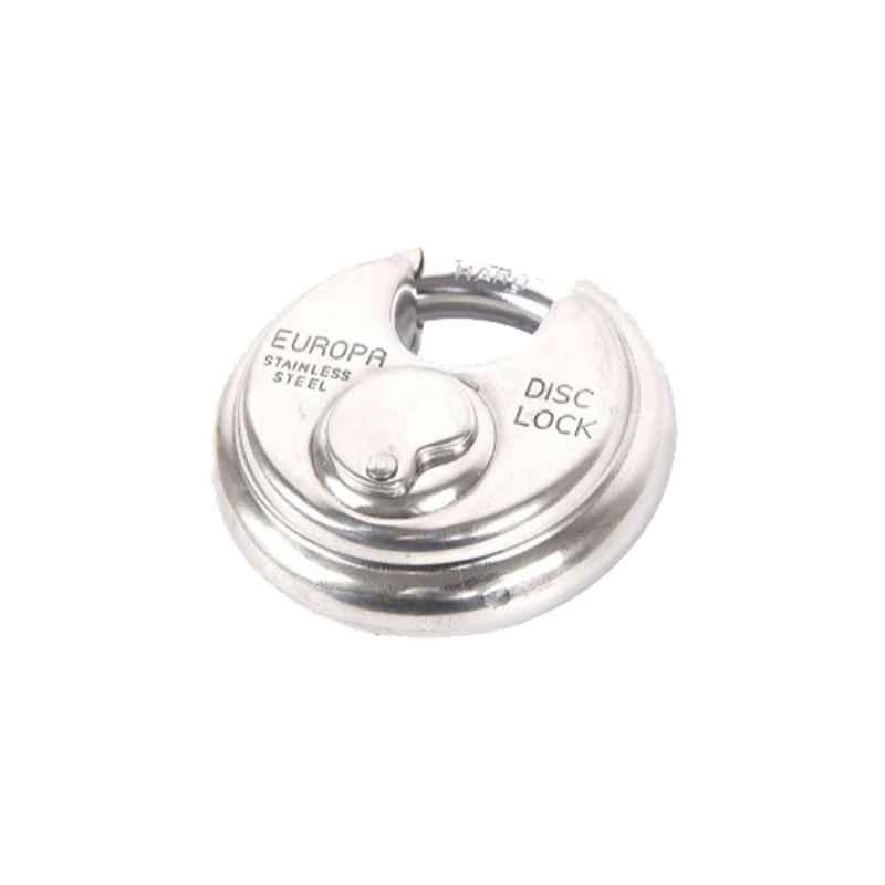 Europa 9.5mm 5 Pin Stainless Steel High Security Disc Padlock, P170