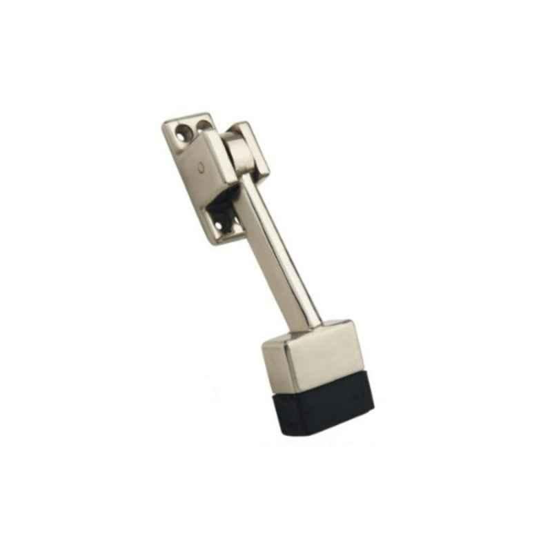 Smart Shophar 5 inch Zinc Nickel Silver Tops Door Stopper 50517-STPT-NS05 (Pack of 6)