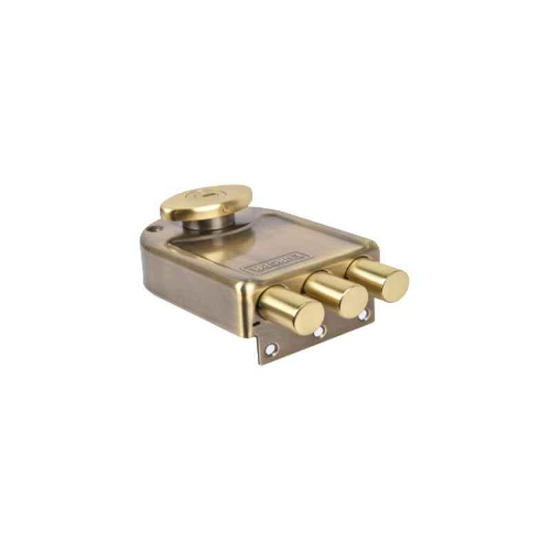 Europa 20mm Antique Brass Main Door Lock with 3 Dead Bolts for Highest Security, 7123