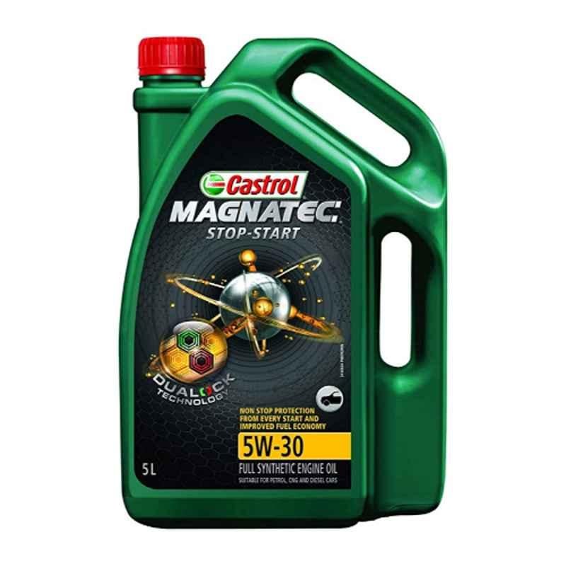 Castrol MAGNATEC Stop Start 5W-30 5L Full Synthetic Engine Oil for Petrol, Diesel & CNG Cars, 3383757