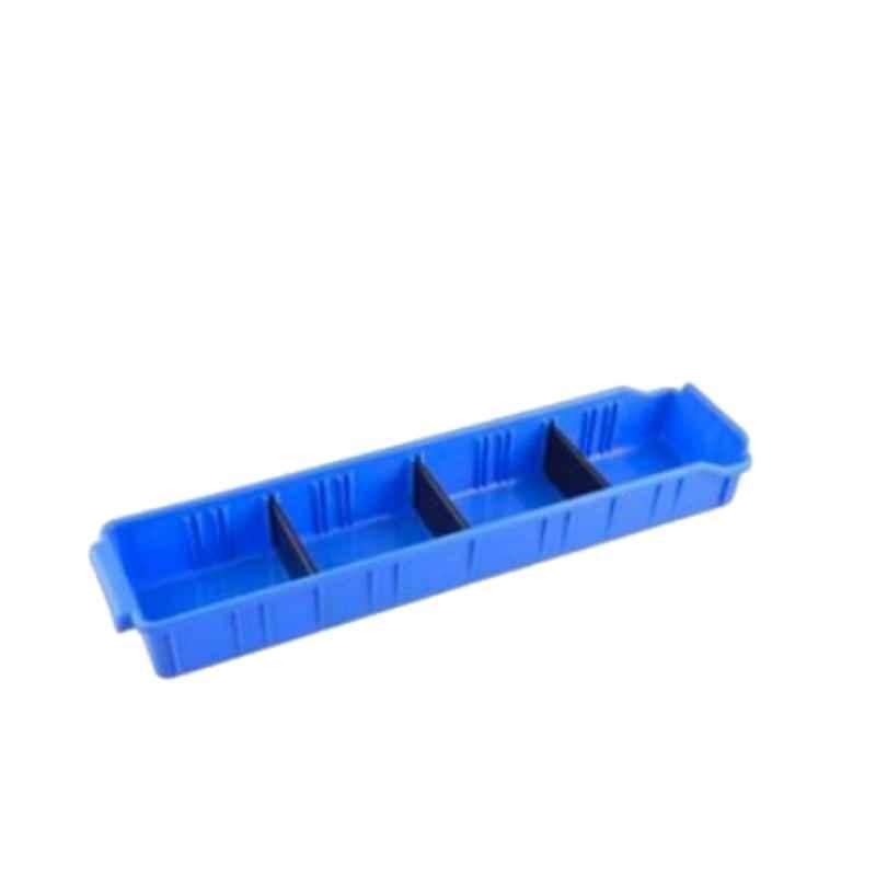 Alkon Panda 415x100x60mm Polypropylene Copolymer Blue Industrial Bin, PSB-401