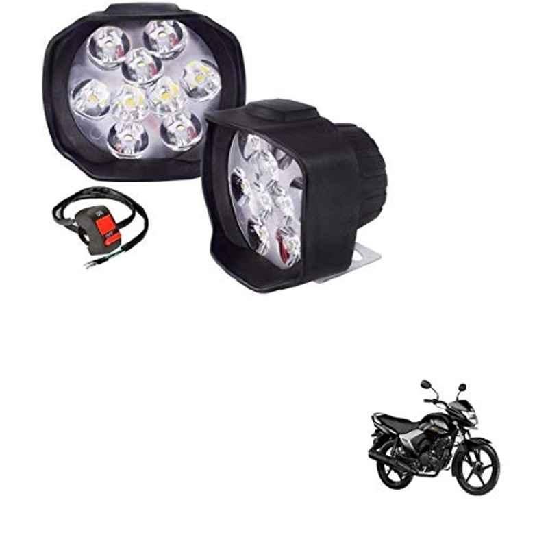 Kozdiko 2 Pcs Sheen 15W 9 LED 6000k Transformer Bumble Bee Style LED Fog Light Set for Yamaha Salito RX, koz_81351