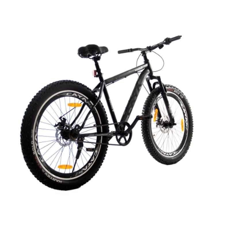 Caya Warrior-26 18.5 inch Steel Jet Matt Black Adult Cycle, Tyre Size: 26 inch