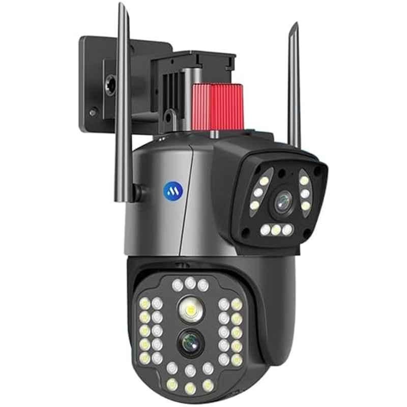 Maizic Smarthome Supercams 6MP HD 1080p Wi-Fi Dual Lens & Dual Screen Video Record Color Night Vision PTZ Bullet Outdoor Camera
