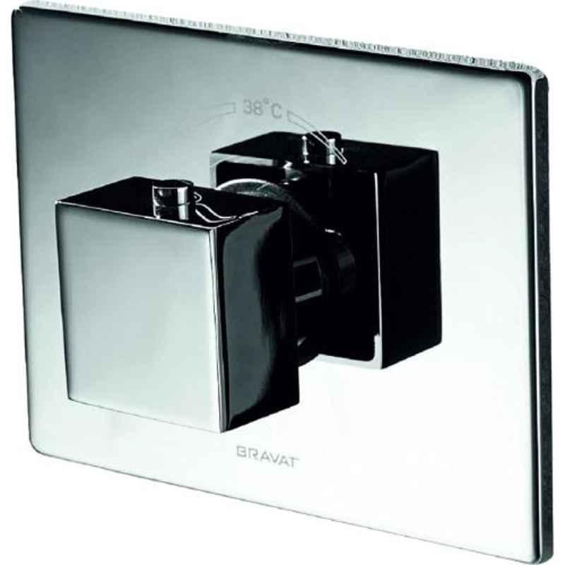Bravat Wellness Square Thermostatic Concealed Diverter, TMS-007
