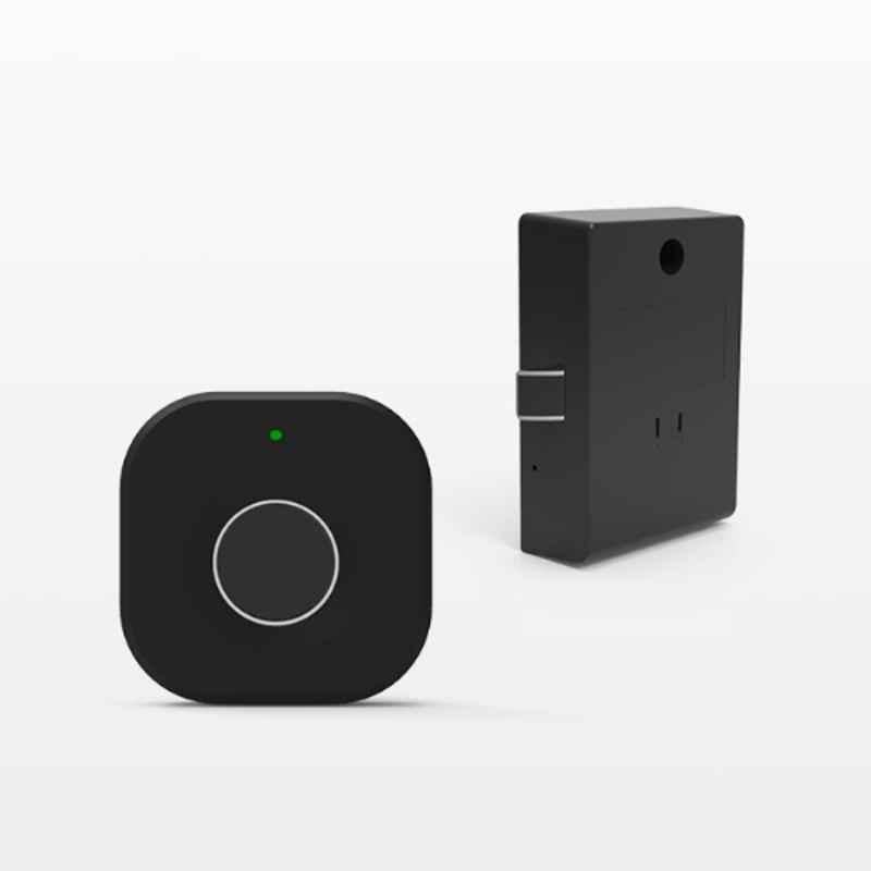 JAL F040 ABS Black Fingerprint Smart Cabinet Lock