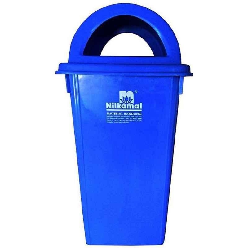Nilkamal 100 Litre Blue Virgin Plastic Dustbin, RFLB100L1, Dimension: 94x48x48 cm (Pack of 2)
