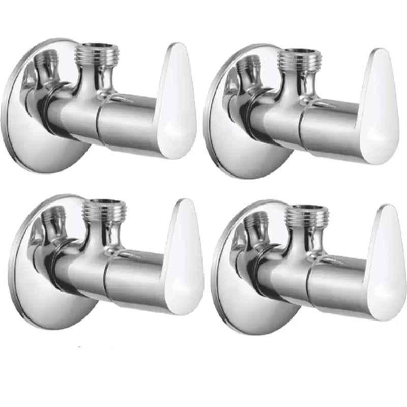 Fastgear Fusion Stainless Steel Angle Wall Valve (Pack of 4) by Moglix