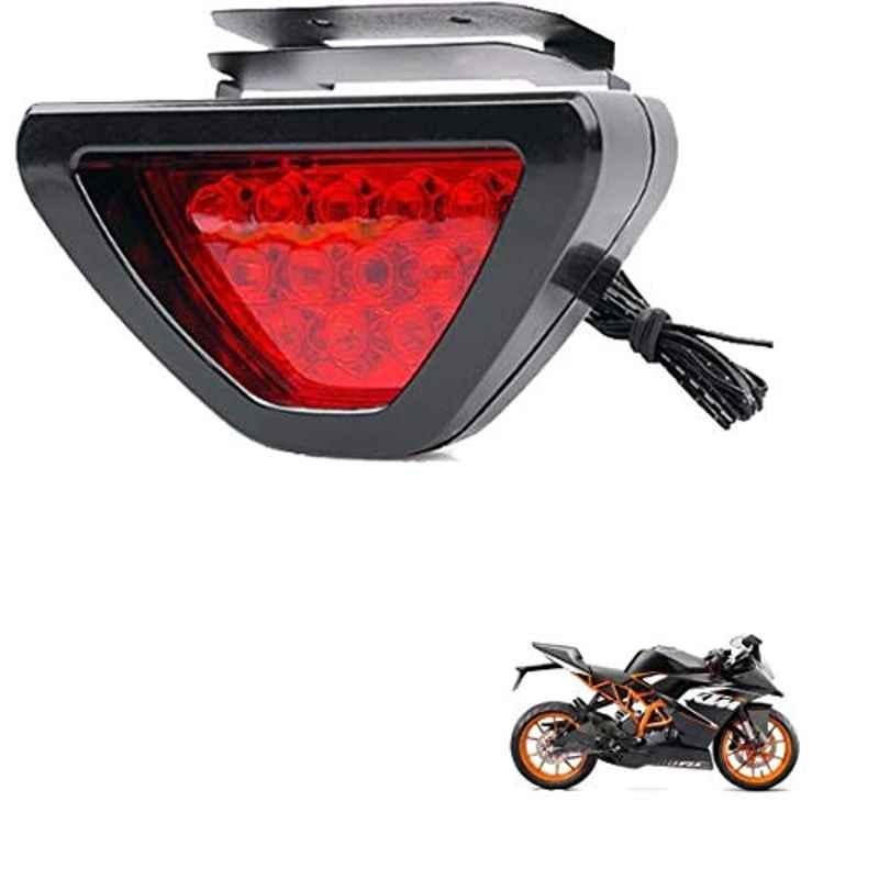 Kozdiko 12 LED Triangle Shape Bike Brake Light with Flash Mode for KTM RC 200, koz_94832