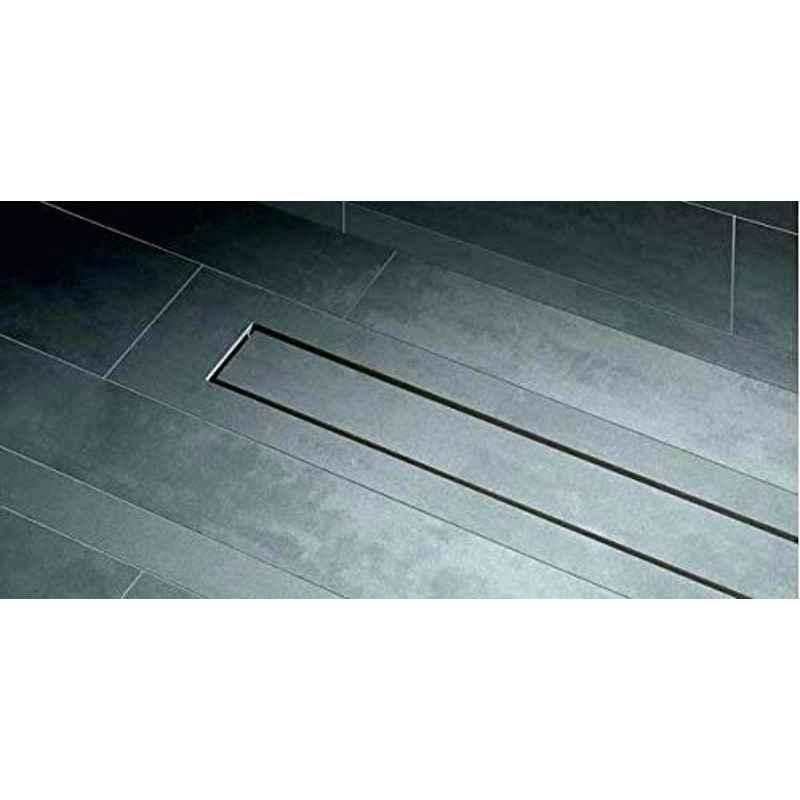 Aquieen 36x4 inch Stainless Steel Matte Tile Insert Shower Channel Water Drainer for Bathroom with Anti-Foul Cockroach Trap