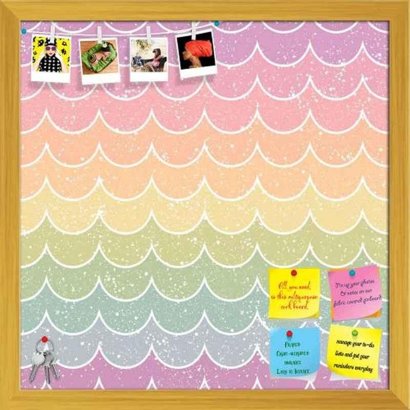 ArtzFolio 61x61x1cm Golden Printed Bulletin Notice Pin Soft Board, AZSAO24550842BLB_FR_L_04_GD