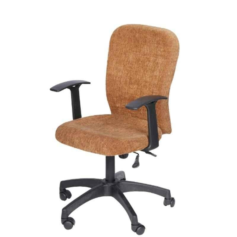 Heikin Fabric Orange xxlarge Back Ergonomic Office Chair for Work from Home & Study, HE-00091