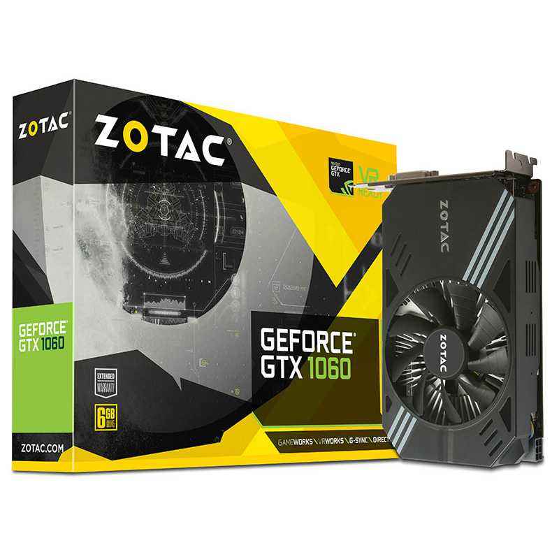 Zotac GeForce GTX 1060 Mini 6GB Graphics Card, ZT-P10600A-10L