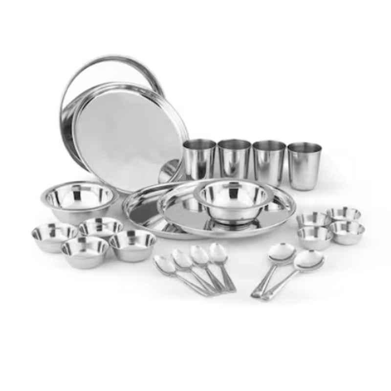 Omega 24 Pcs Stainless Steel Silver Dinner Set