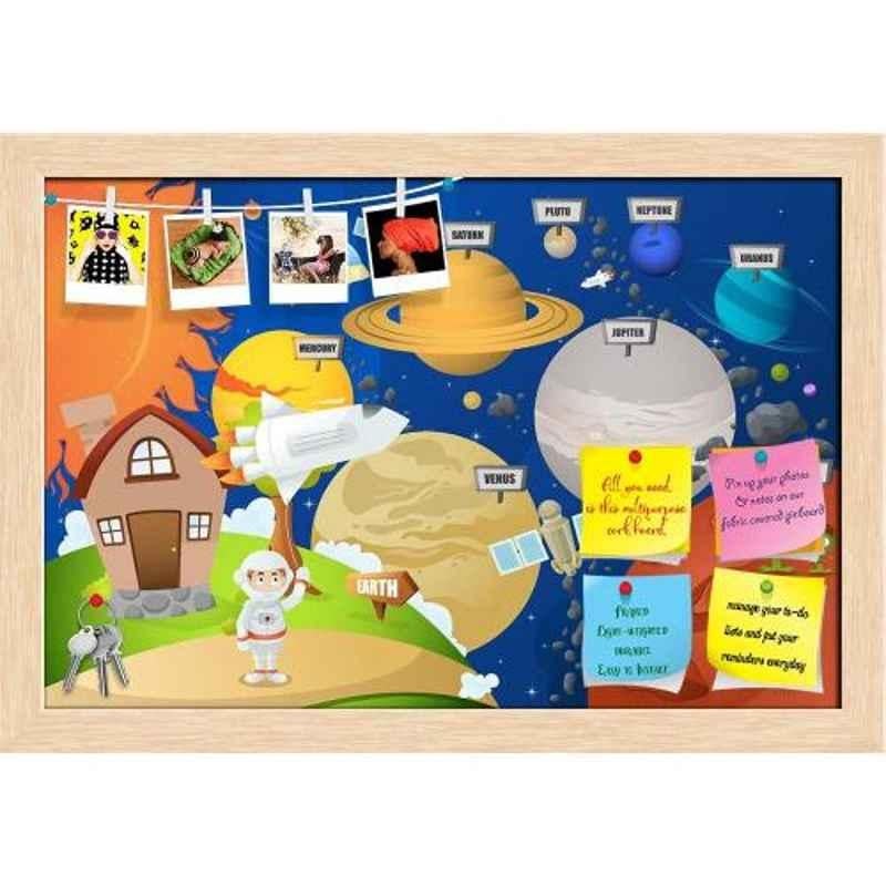 ArtzFolio 44.5x30.5x1cm Natural Brown Printed Bulletin Notice Pin Soft Board, AZSAO20175403BLB_FR_L_01_NB