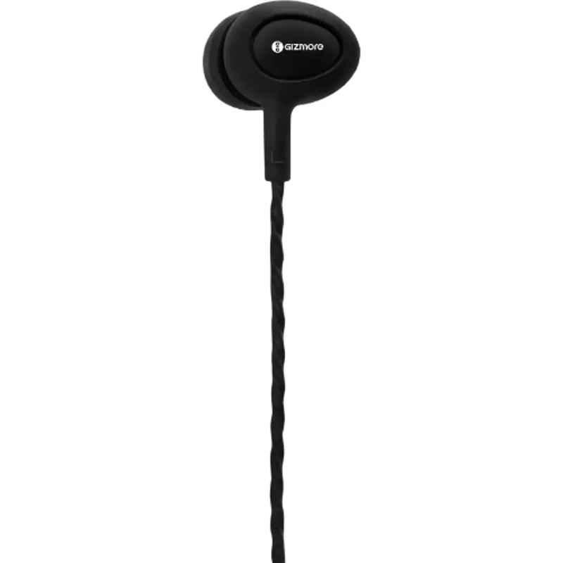 Gizmore GIZ ME301 Black In-Ear Wired Earphone with Mic