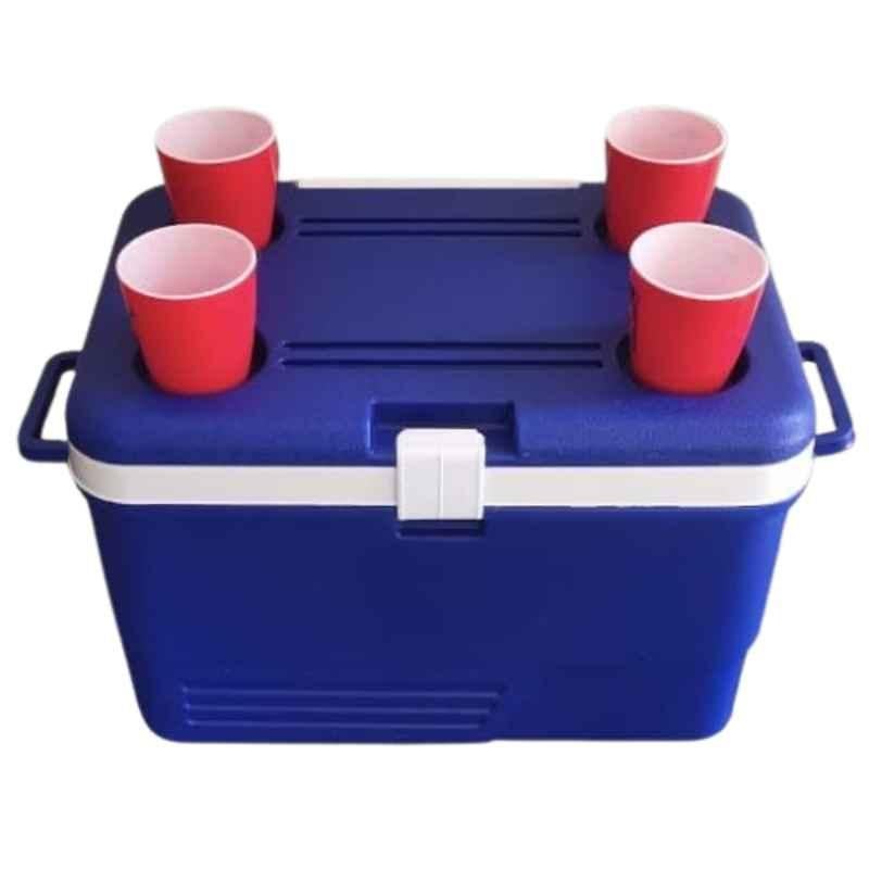 Aristo 35 Litre Polyethylene Blue Cup Holder Molded Lid Ice Box