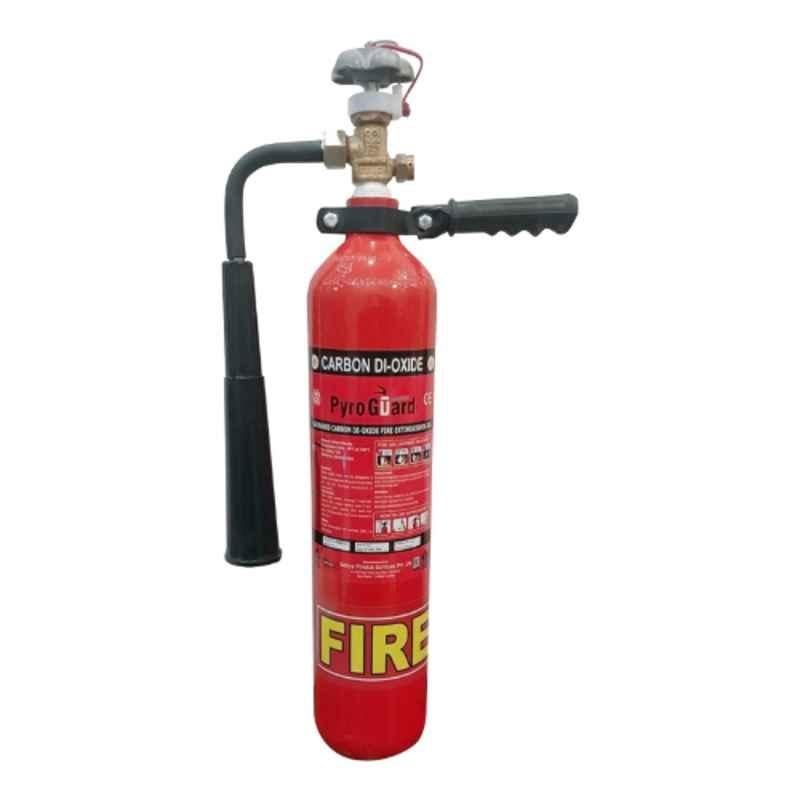 Pyro Guard 2kg CO2 Type Red & Black Fire Extinguisher