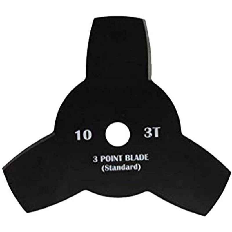 Turner 10 inch Carbon Steel 3 Teeth Black Blade for Brush Cutter