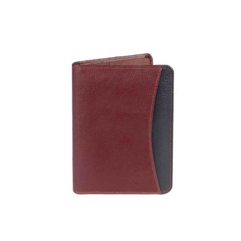 Elan 10.5x1x13.5cm 3 Slots Maroon Passport Wallet, EFTW-5141-MR