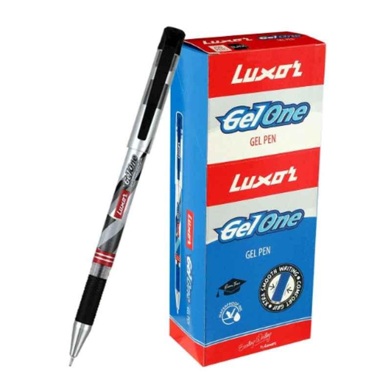 Luxor GelOne 0.6mm Black Plastic Ball Point Pen, 1872 (Pack of 1000)