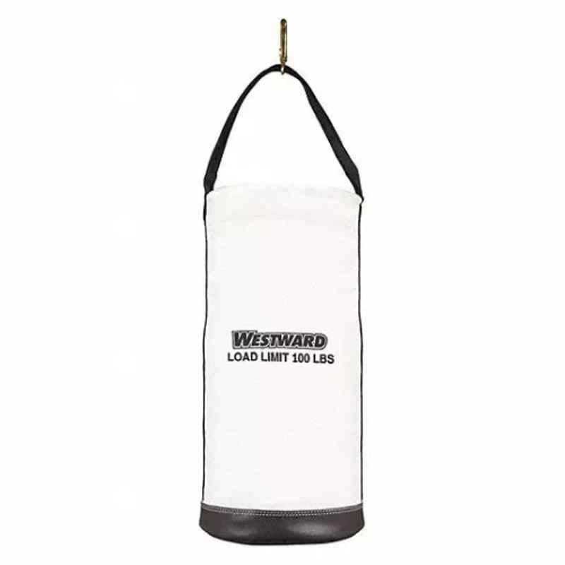 Westward Canvas Off-White Straight Wall Bucket Bag, 53JW41
