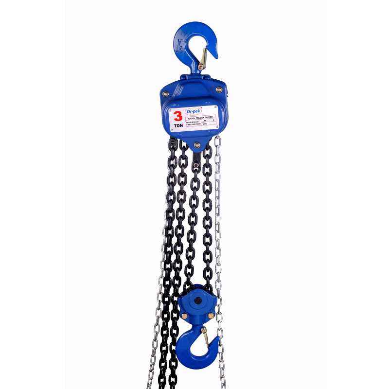 Orpek 5 Ton 3m Lift Chain Pulley Block, KE050203