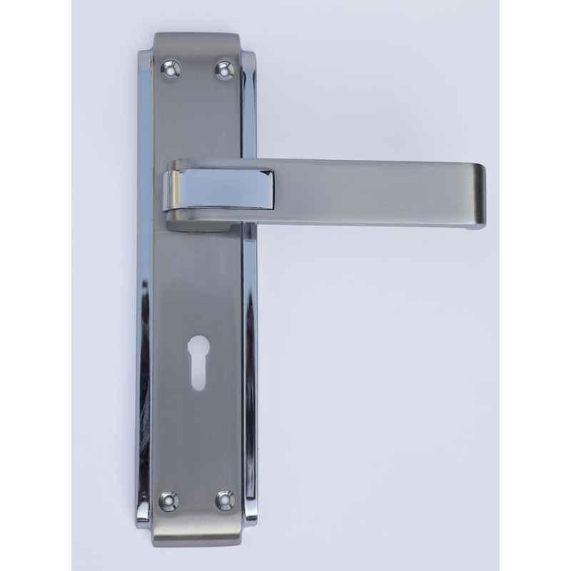 S&A Home Decor 8 inch Zinc CPSS Finish Mortise Door Lock Set with 3 Keys, MH-001