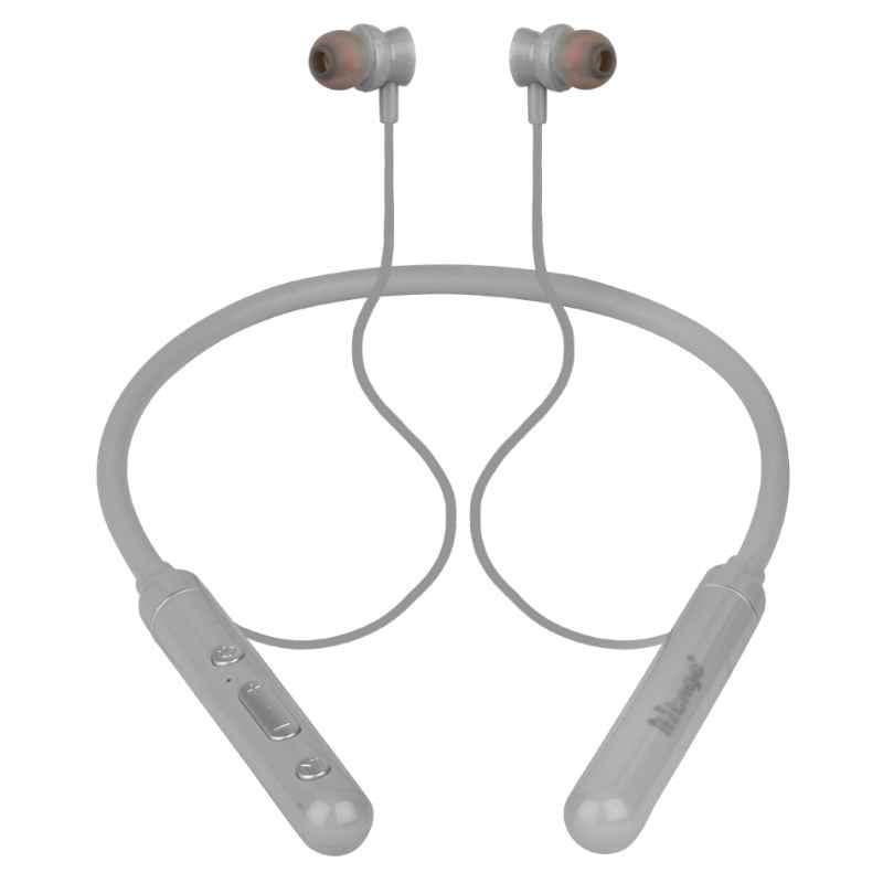 Hitage Josh Grey Bluetooth Neckband Earphone with 45hr Play Time, NBT-728