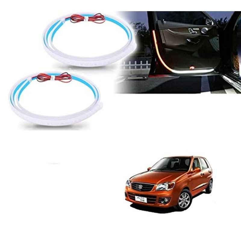 Kozdiko 2 Pcs 120cm Car Door Opening Warning LED Strips Safety Light Set for Maruti Suzuki Alto K10