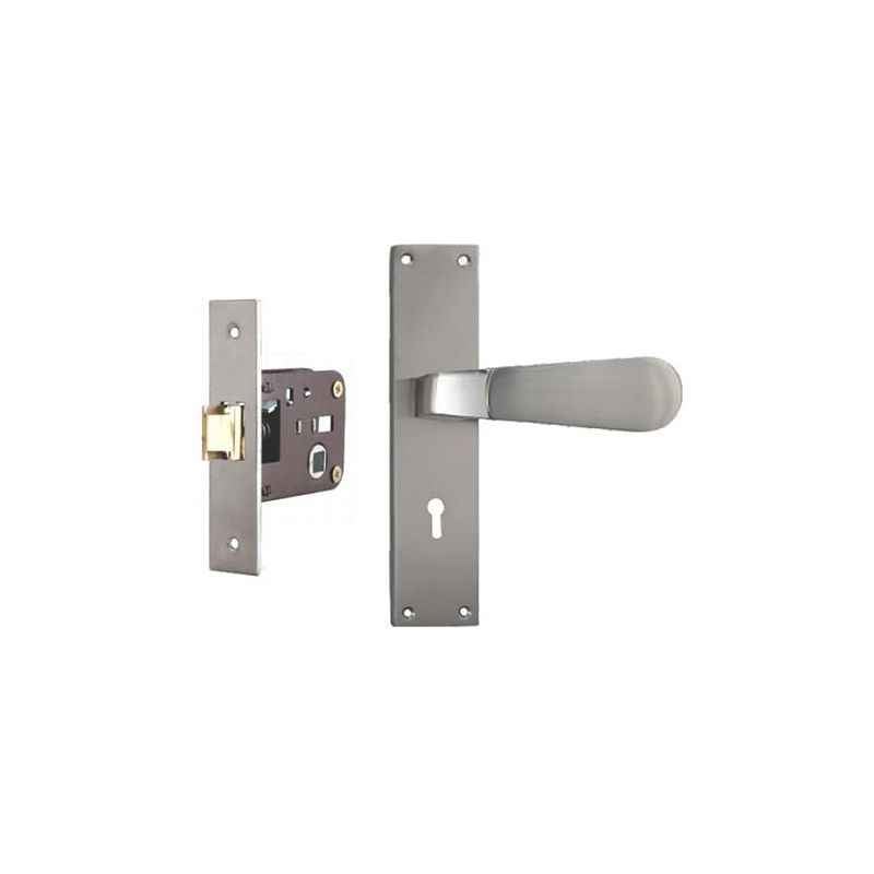 Plaza Canvas Stainless Steel Finish Handle with 200mm Baby Latch Keyless Lock