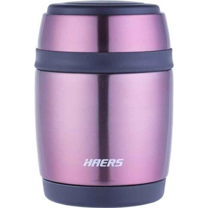 Haers 380ml Stainless Steel Rose Gold Thermal Food Jar, HTH-380-RGL (Pack of 3)