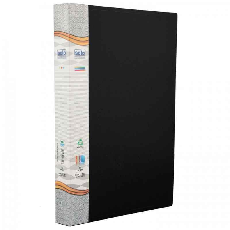 Solo FC Top Loading Black Display File with 60 Pockets, DF 213 (Pack of 2)