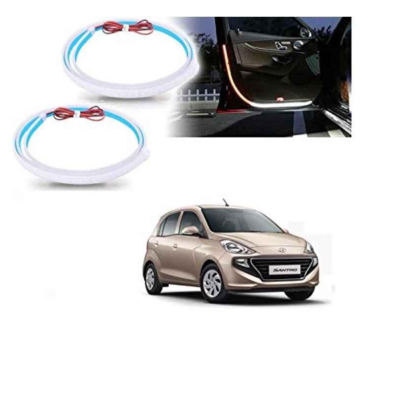Kozdiko 2 Pcs 120cm Car Door Opening Warning LED Strips Safety Light Set for Hyundai Santro New 2018