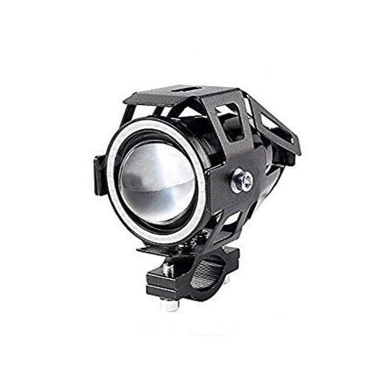 AllExtreme EXU7MB1 U7 Mini Blue Angel Eyes DRL Spot LED Fog Light with High & Low Beam