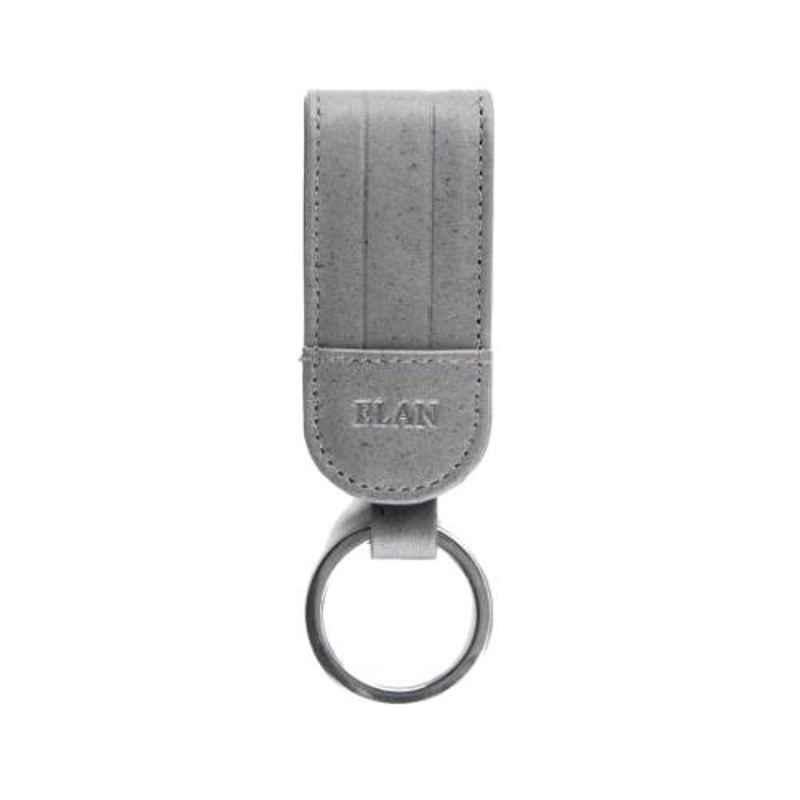 Elan Classic Grey Leather Fob Key, ECKF-9533-GR