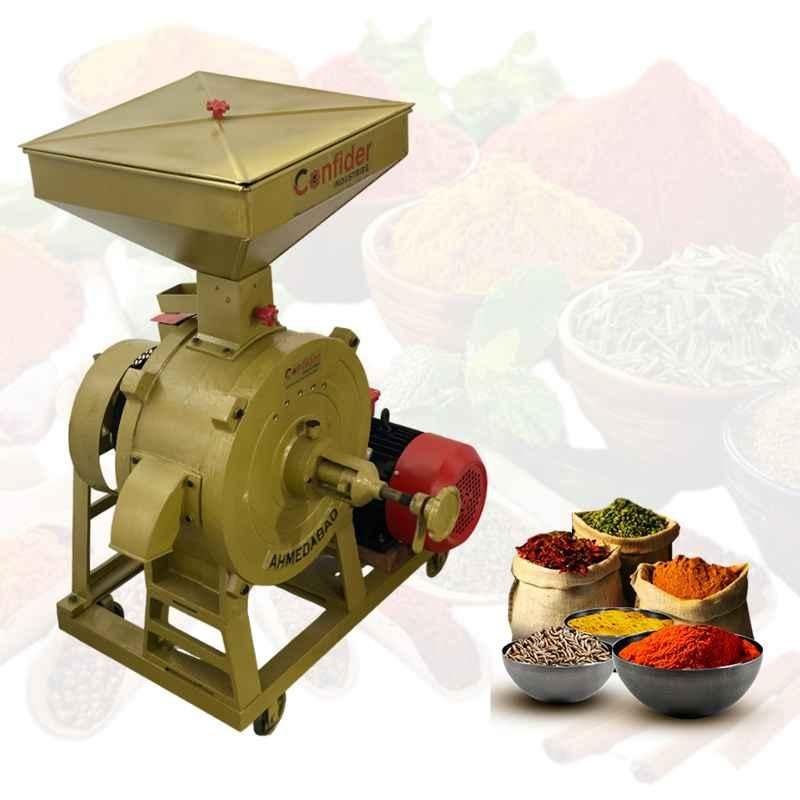 Confider 2HP Stainless Steel Single Phase Flour Mill, SAC12