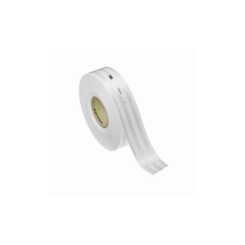 3M 2 Inch White Prismatic Grade Reflective Tape, Length: 4 Ft