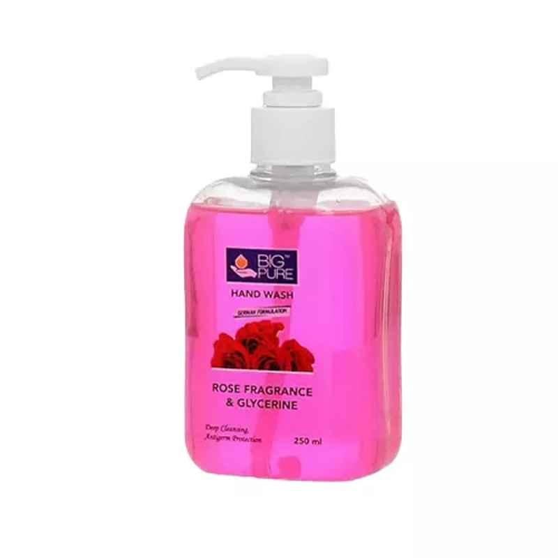 Big Pure 250ml Rose Transparent Type Liquid Hand Wash, HWCR250