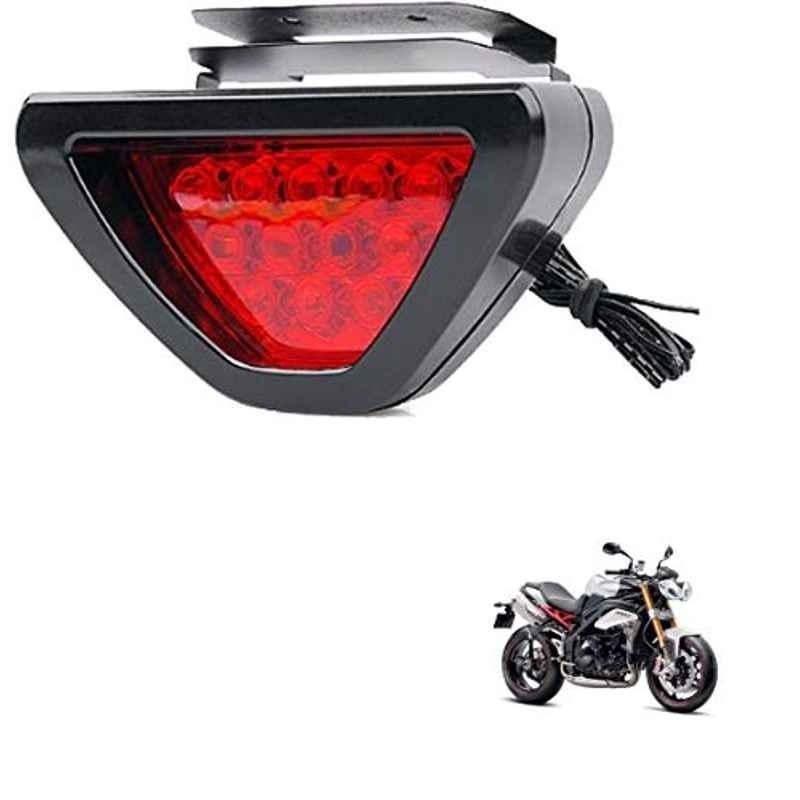 Kozdiko 12 LED Triangle Shape Bike Brake Light with Flash Mode for Triumph Speed Triple, koz_94786