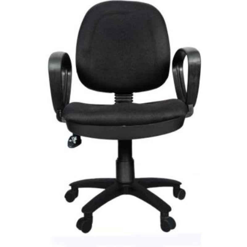 Rajpura 803 Low Back Black PP Base Revolving Office Executive Chair