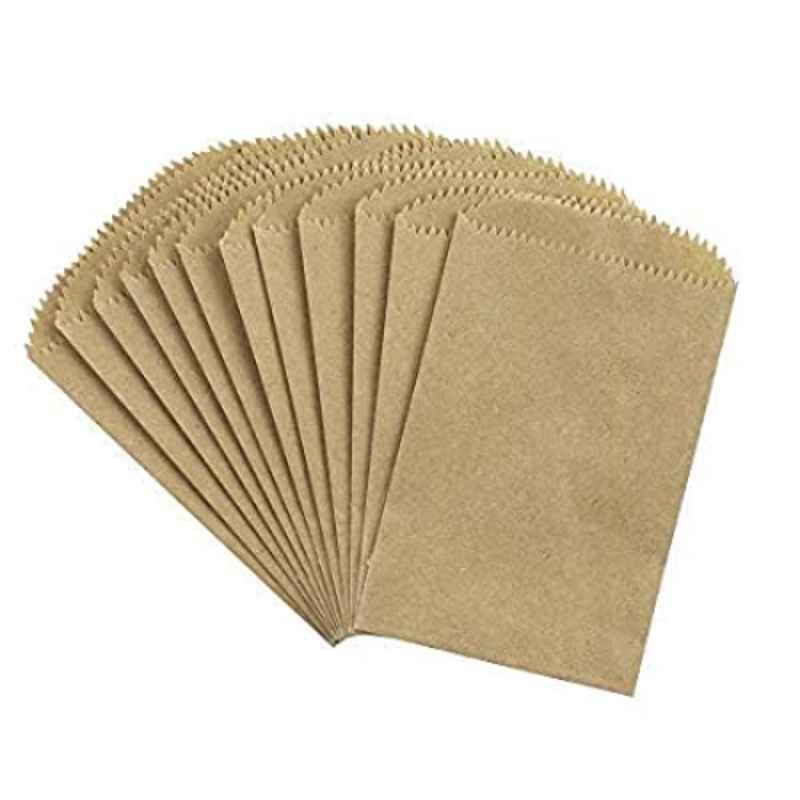 PRB Bags SRB001 Brown Medicine Packaging Paper Pouch (Pack of 200)