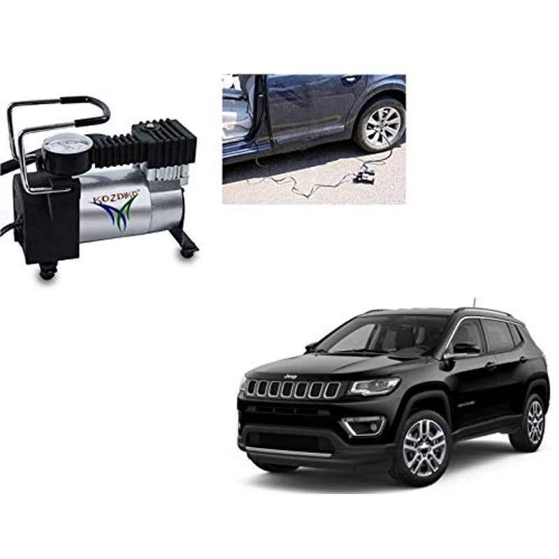 Kozdiko 12V DC Heavy Duty Metal Tyre Inflator for Jeep Compass, Tyre_Inflator_D238
